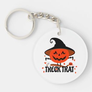 Treck Trat Pumpkin Smiling Keychain