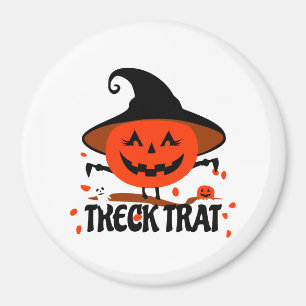 Treck Trat Pumpkin Smiling Magnet