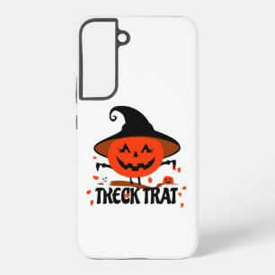 Treck Trat Pumpkin Smiling Samsung Galaxy Case
