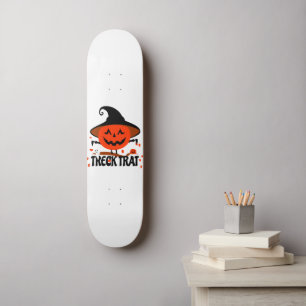 Treck Trat Pumpkin Smiling Skateboard