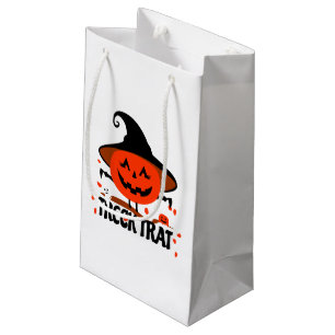 Treck Trat Pumpkin Smiling Small Gift Bag
