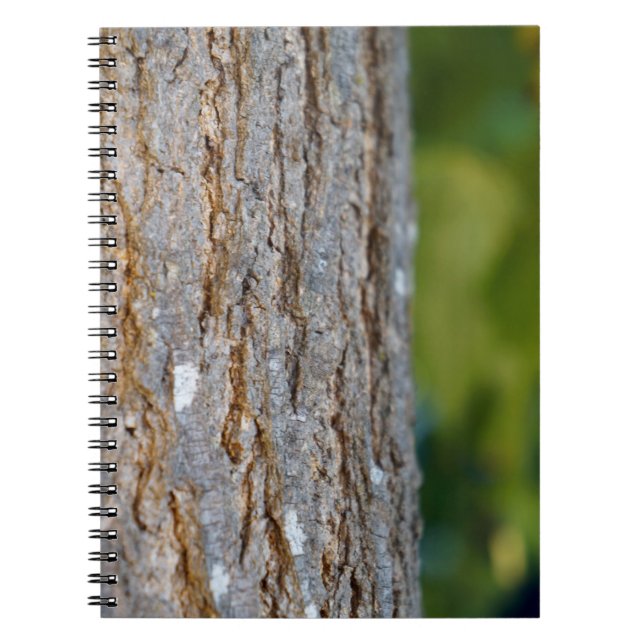 Tree Τrunk Photo Spiral Notebook (Front)