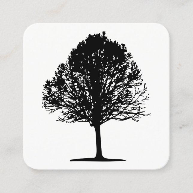 Tree 01 square business card (Front)