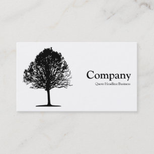 Tree 01 - White Business Card