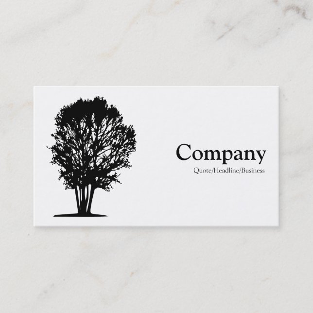 Tree 03 - White Business Card (Front)