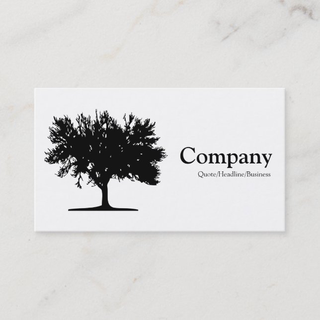Tree 04 - White Business Card (Front)