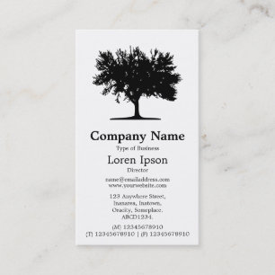 Tree 04 - White Business Card