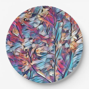 TREE ABSTRACT PAPER PLATE
