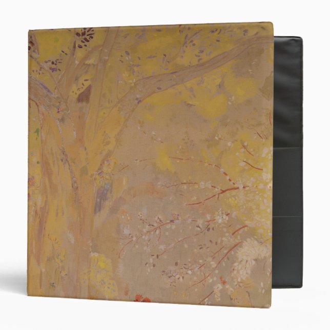 Tree Against a Yellow Background, 1901 Binder (Front/Inside)