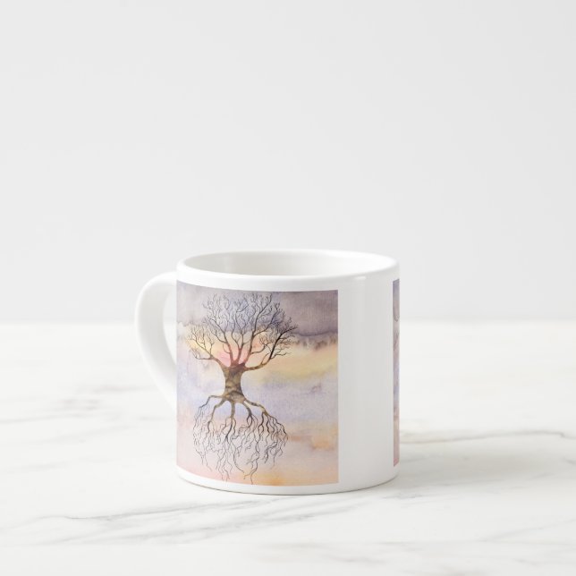 Tree Against The Sky Espresso Cup (Front Left)