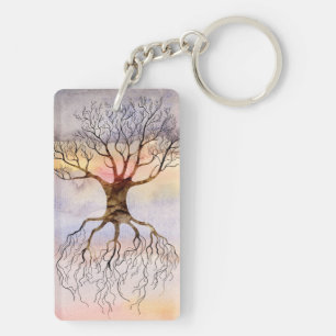 Tree Against The Sky Keychain