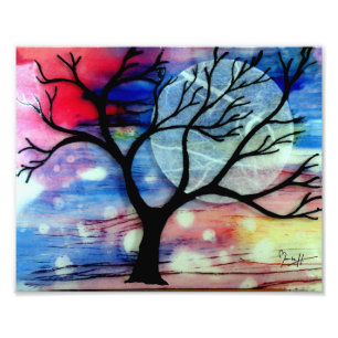 Tree and Ink Transparent Layers Photo Print