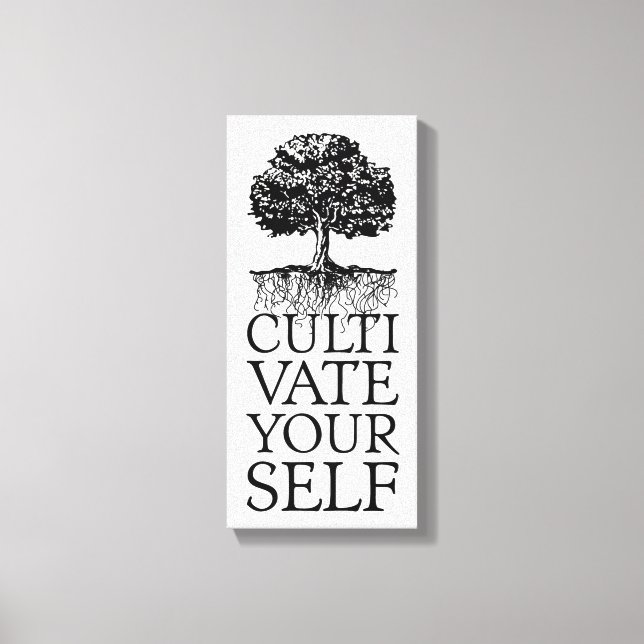 Tree and Quote Canvas Print (Front)