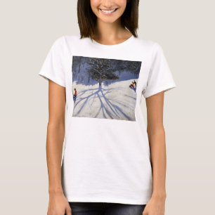 Tree and two tobogganers T-Shirt
