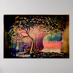 *~* Tree AP81 Modern Artistic Ethereal Original Poster