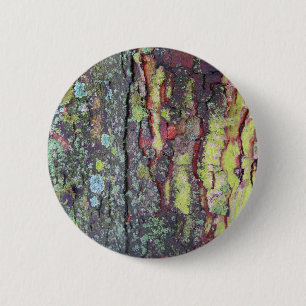 Tree Bark 2 Inch Round Button