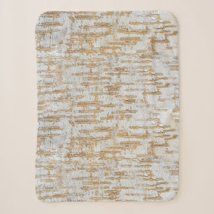 Tree Bark Abstract Natural Pattern Sherpa Blanket