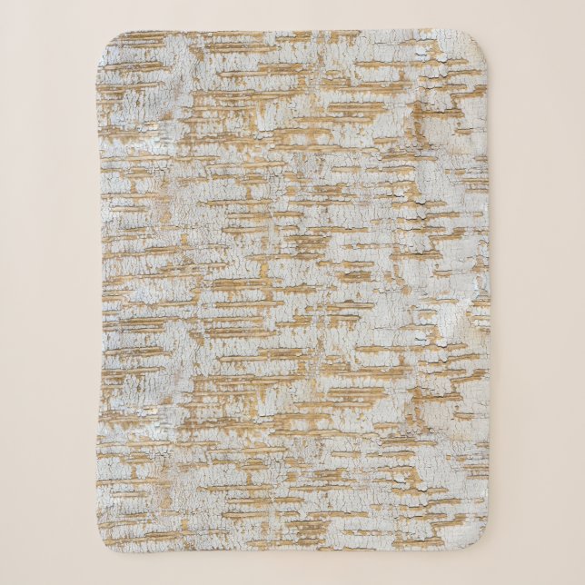 Tree Bark Abstract Natural Pattern Sherpa Blanket (Front)