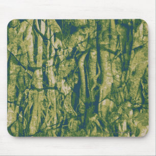 Tree bark camouflage pattern mouse pad