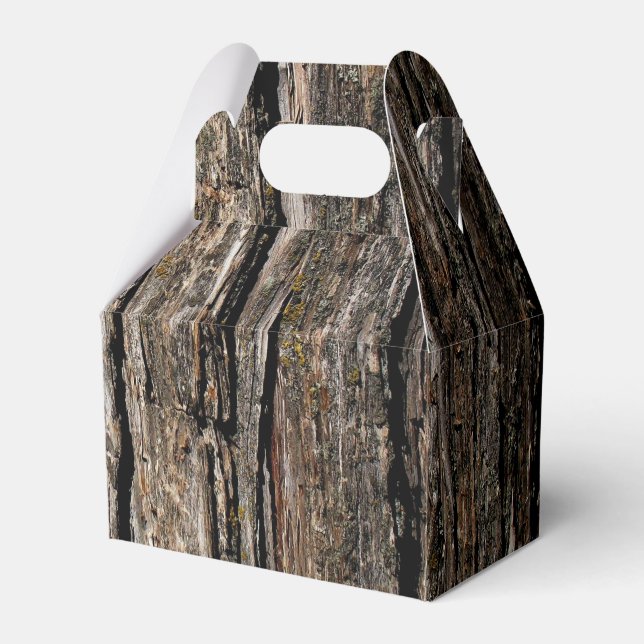 Tree Bark Favor Box (Front Side)