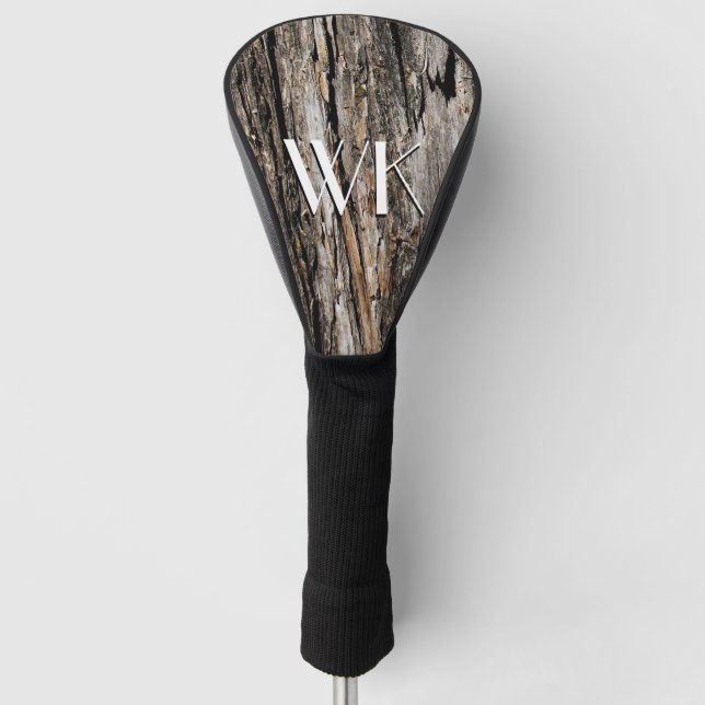Tree Bark Golf Head Cover (Front)