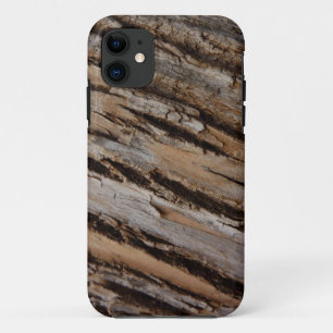 Tree Bark I Natural Abstract Textured Design iPhone 11 Case