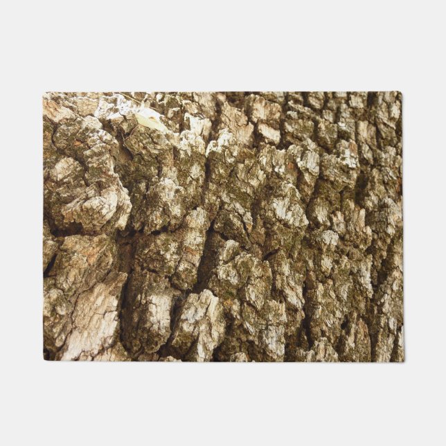 Tree Bark II Natural Textured Design Doormat (Front)