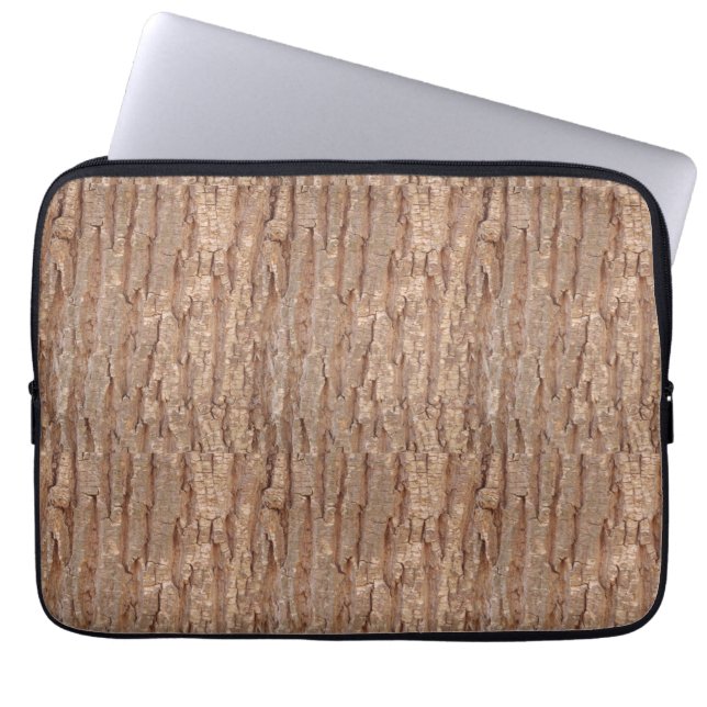 tree bark  laptop sleeve (Front)