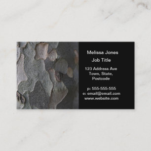 Tree Bark macro photography Business Card