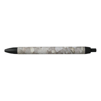 Tree bark pattern classic round sticker black ink pen