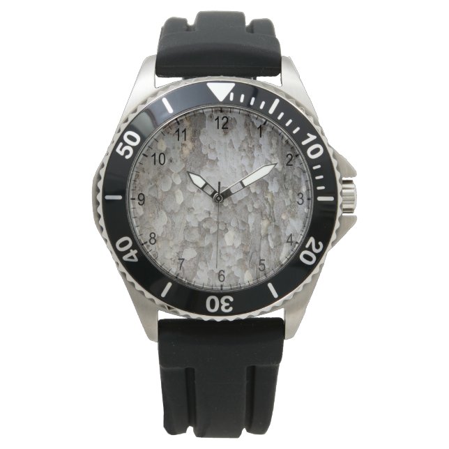 Tree bark pattern watch (Front)