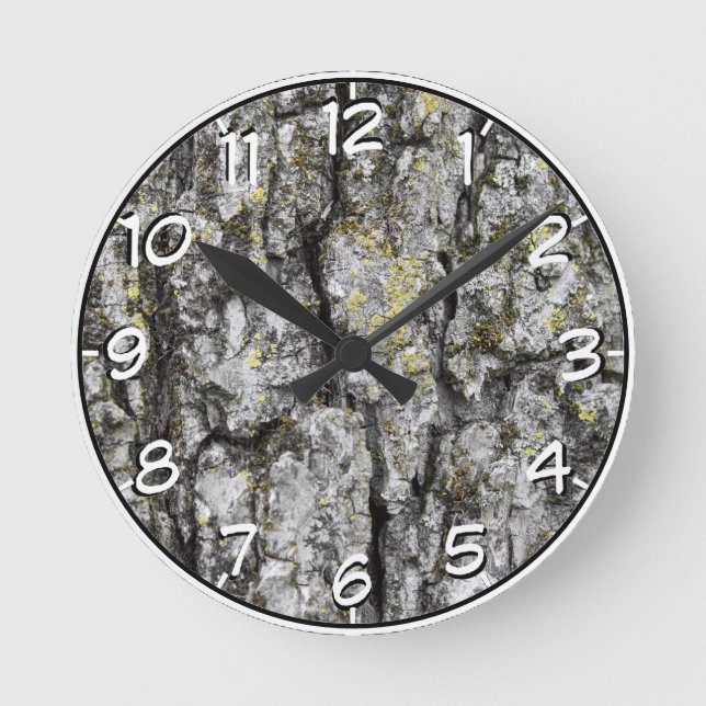 Tree Bark Round Clock (Front)
