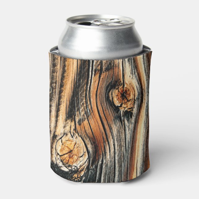Tree Bark Texture Cool Unique Can Cooler (Can Front)
