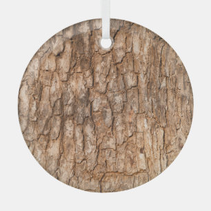 Tree bark texture, natural wood background. glass ornament