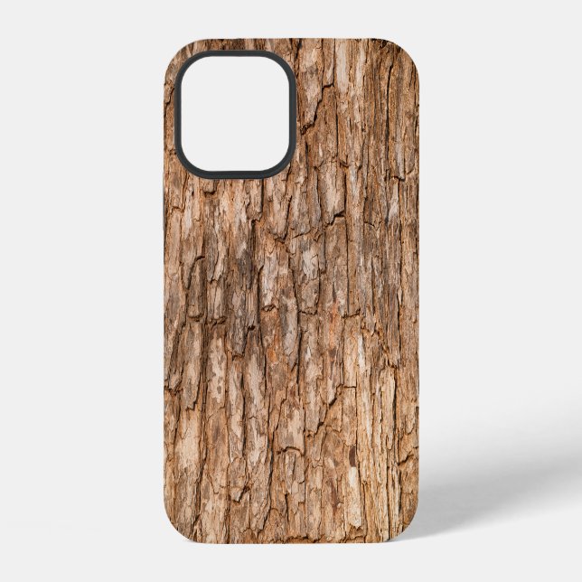 Tree bark texture, natural wood background. iPhone case (Back)