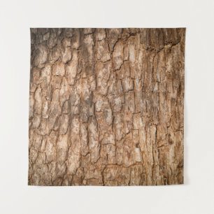 Tree bark texture, natural wood background. tapestry