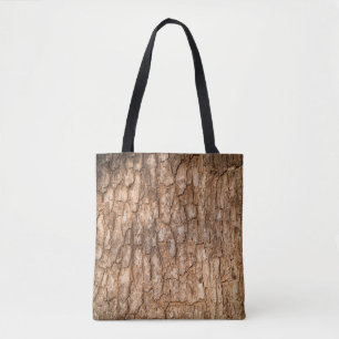 Tree bark texture, natural wood background. tote bag