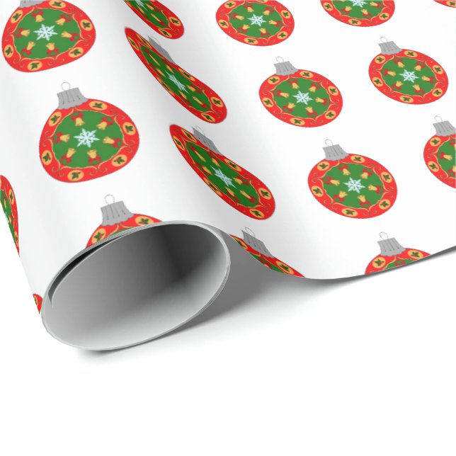 Tree Bauble Wrapping Paper (Roll Corner)