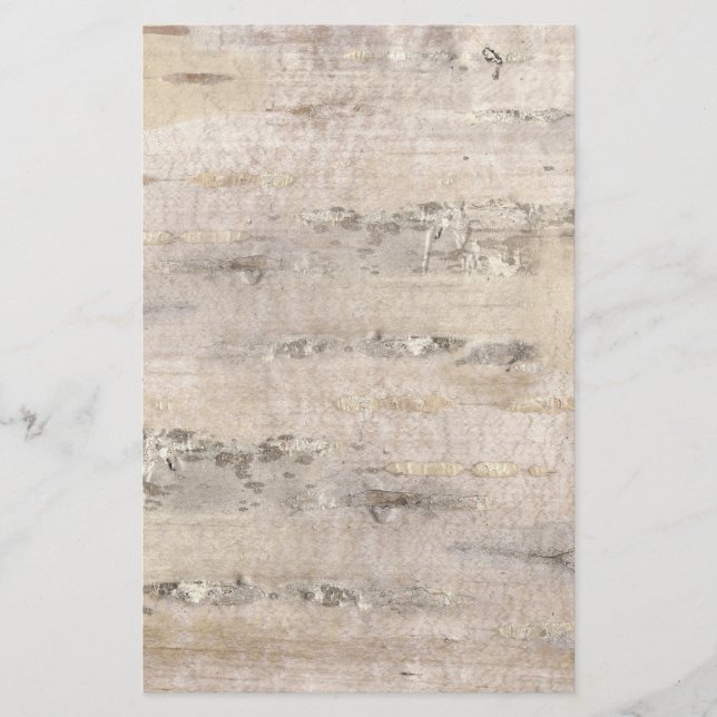 Tree Birch Bark White Felt Paper (Front)