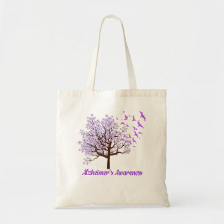 Tree Birds Alzheimers Alzheimer Awareness Gift Tote Bag