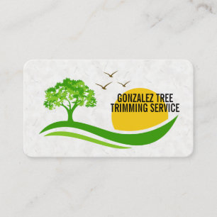 Tree Birds Scenery   Landscaping   Gardener Business Card