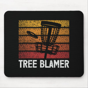 Tree Blamer Funny Disc Golf Design Mouse Pad