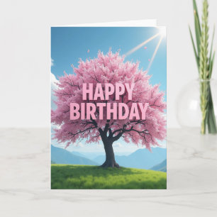 Tree Bloom Birthday Card