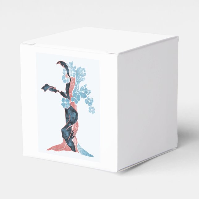 Tree Blossom Favor Box (Front Side)