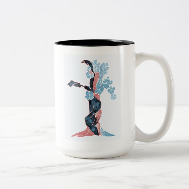Tree Blossom Two-Tone Coffee Mug (Right)
