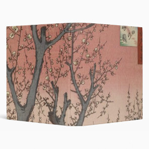 Tree Blossoms Plum Garden Japanese Binder