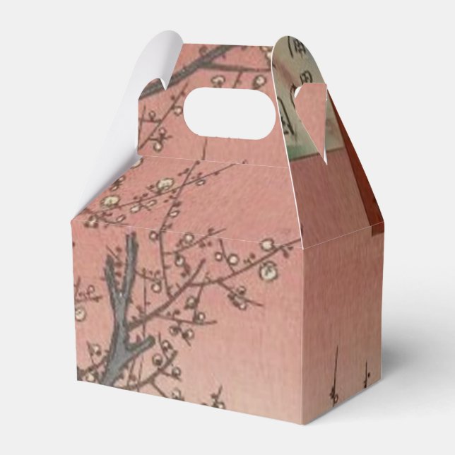 Tree Blossoms Plum Garden Japanese Favor Box (Front Side)