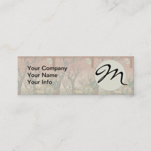 Tree Blossoms Plum Garden Japanese Mini Business Card