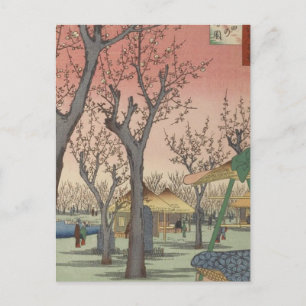 Tree Blossoms Plum Garden Japanese Postcard