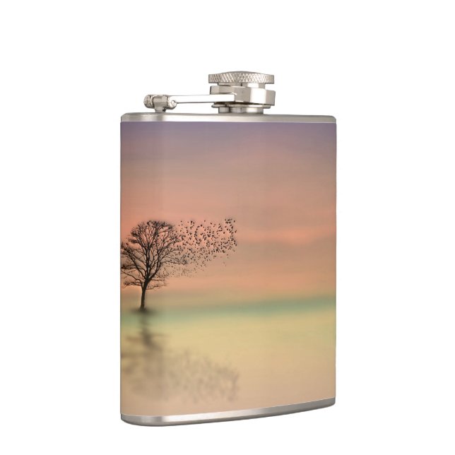 Tree Blowing in the Wind Hip Flask (Right)